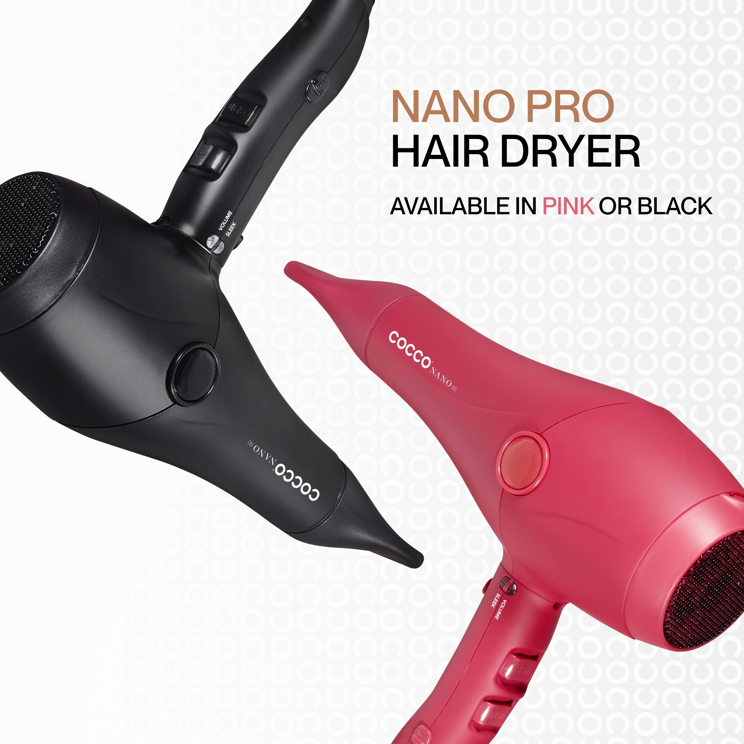 COCCO® Nano Pro Hair Dryer (Pink)